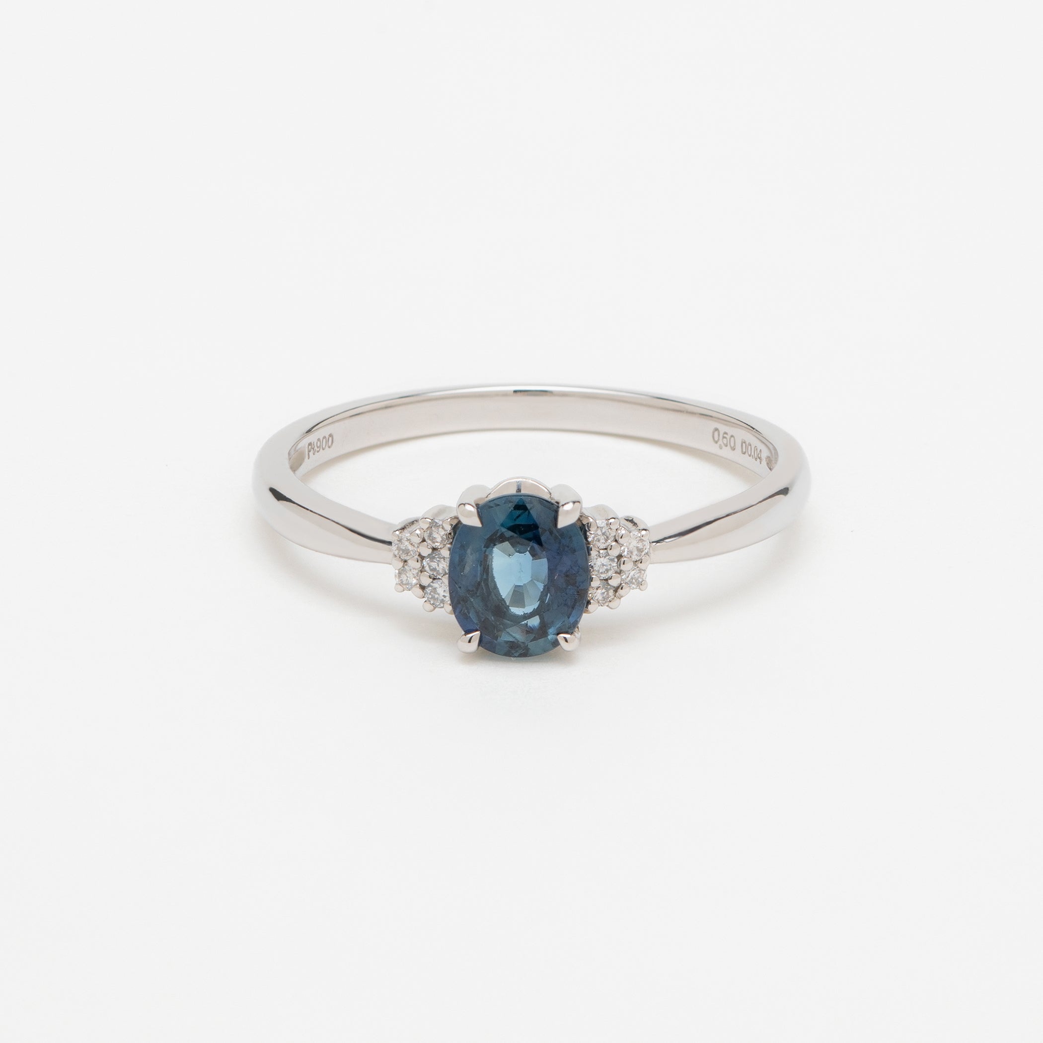 Milluflora グリーンサファイア　プラチナリング Milluflora グリーンサファイア プラチナリング