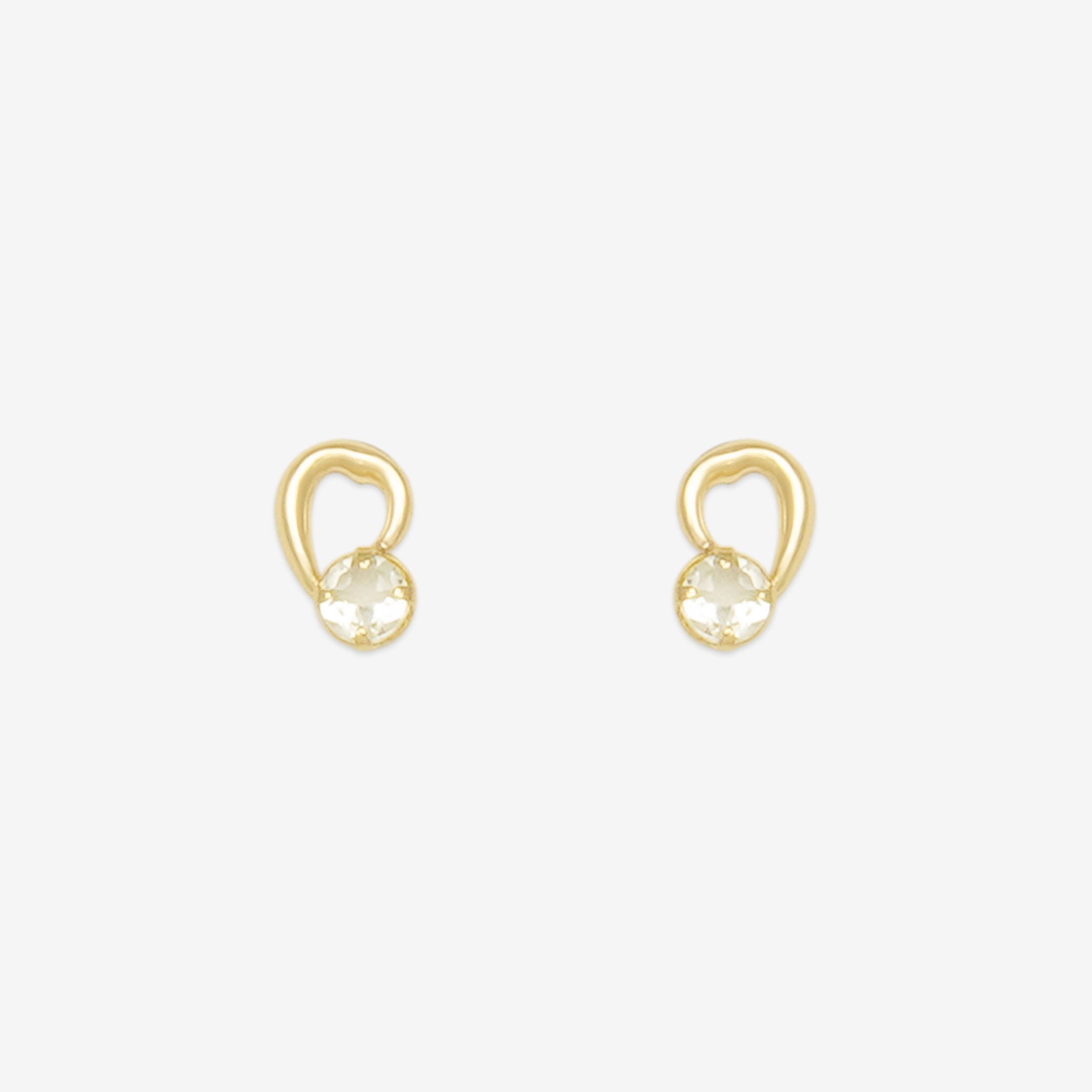 K10 イエローゴールド レモンクォーツ ピアス （9481619013934