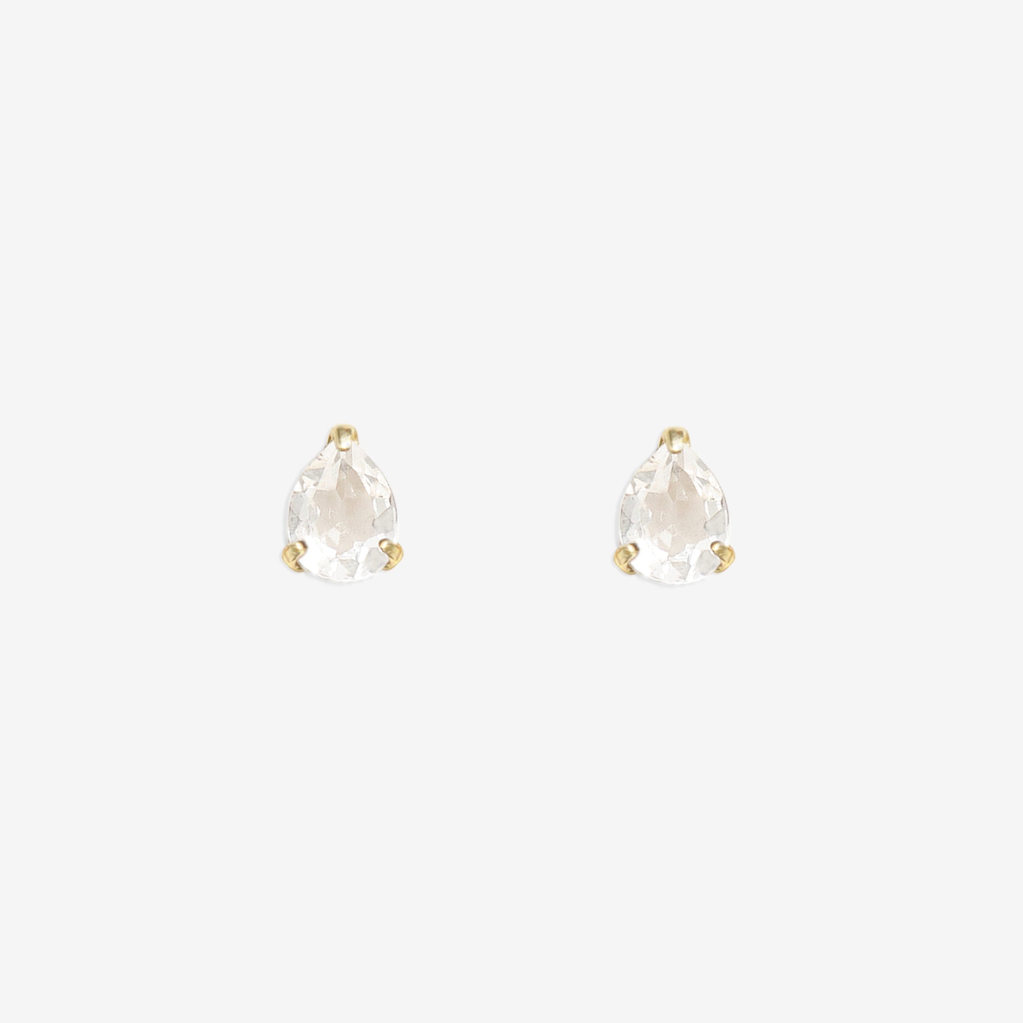 期間限定　4℃ 18金　ピアス WEB限定】4月誕生石 K10 イエローゴールド クォーツ しずく