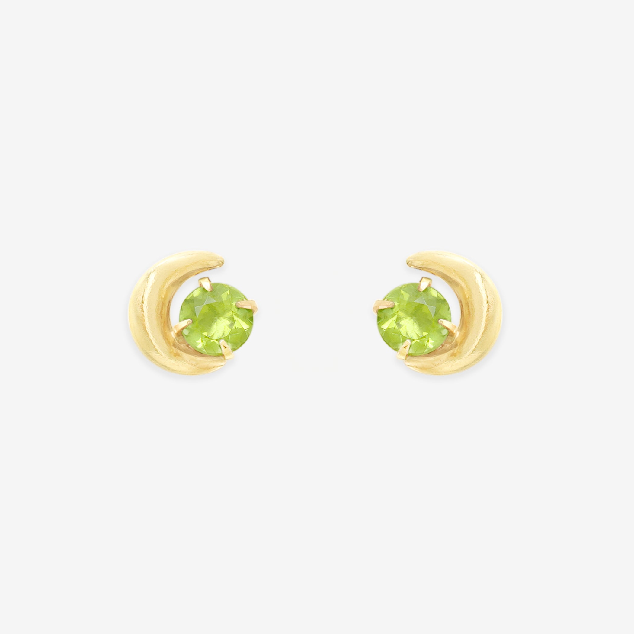 【クリスマスの贈り物】付け替えペリドットムーンストーン他　チャームピアスイヤリン WEB限定】8月誕生石 K10 イエローゴールド ペリドット ムーン ピアス