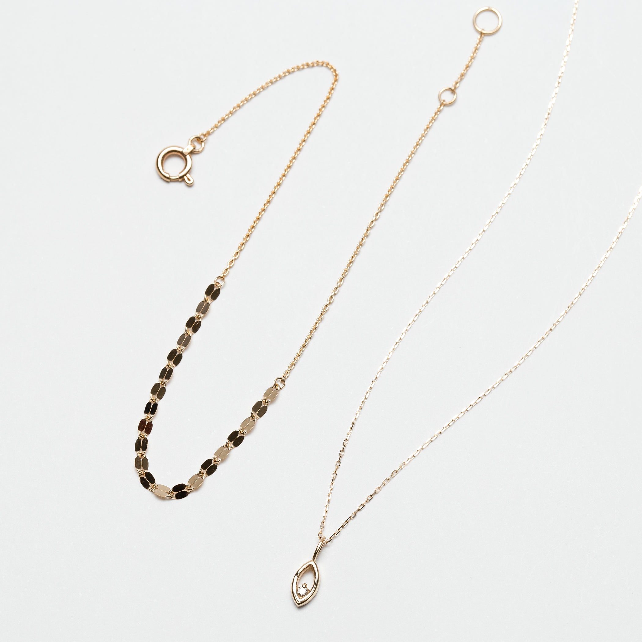 WEB限定】K10 ダイヤモンド ネックレス＆ブレスレット セット