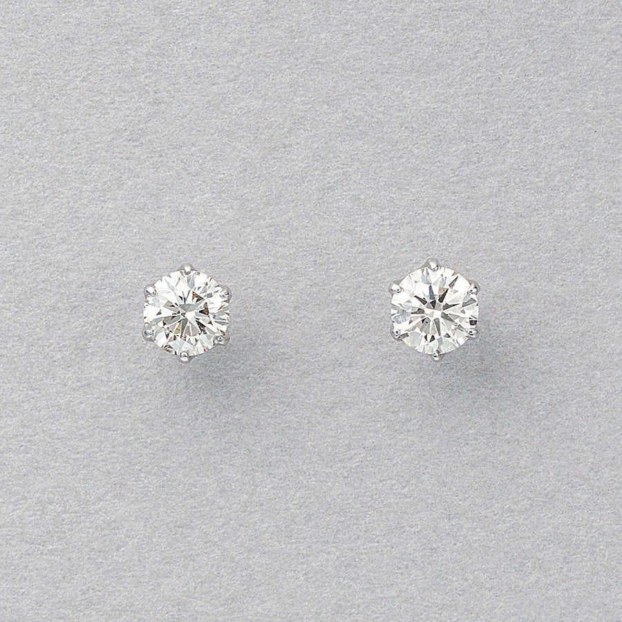 プラチナ ダイヤモンド ピアス（1.0ct）