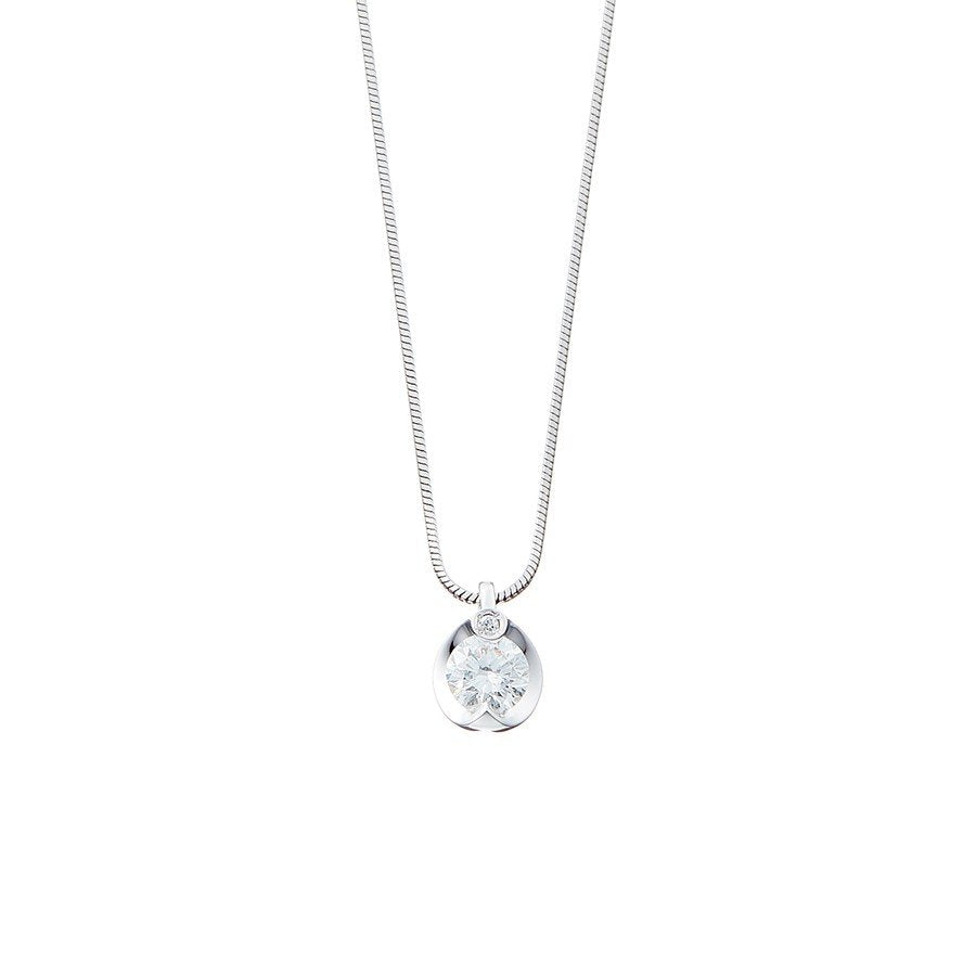 プラチナ ダイヤモンド ネックレス（0.3ct）<鑑定付>