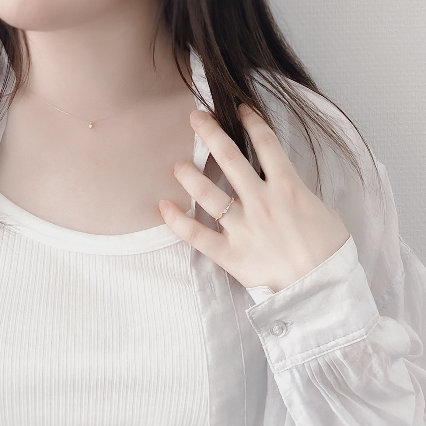 【WEB限定】K10 ピンクゴールド ダイヤモンド リング