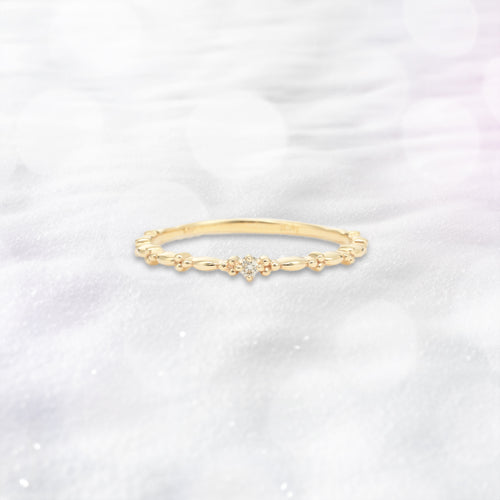 【WEB限定】K10 イエローゴールド ダイヤモンド リング