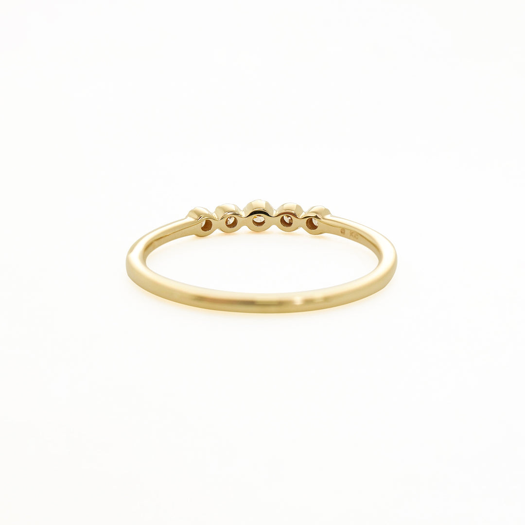 リング K10 9号 イエローゴールド ダイヤモンド K10イエローゴールドシトリンリング(RFR502-002)|TSUTSUMI