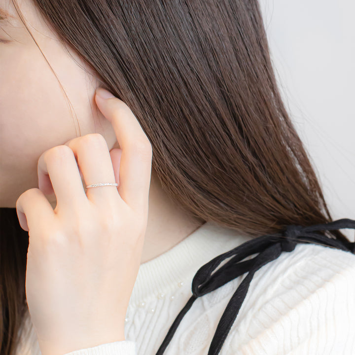 プラチナ ダイヤモンド ハーフエタニティ リング （9699693789486