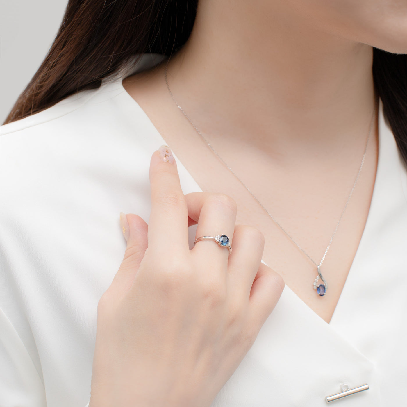 【WEB限定】9月誕生石 プラチナ サファイア リング