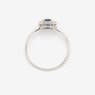 9月誕生石 プラチナ ロイヤルブルーサファイア リング