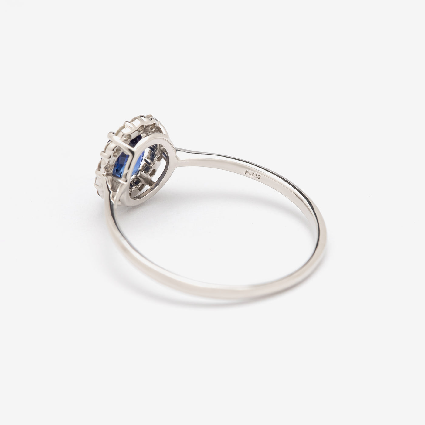 9月誕生石 プラチナ ロイヤルブルーサファイア リング