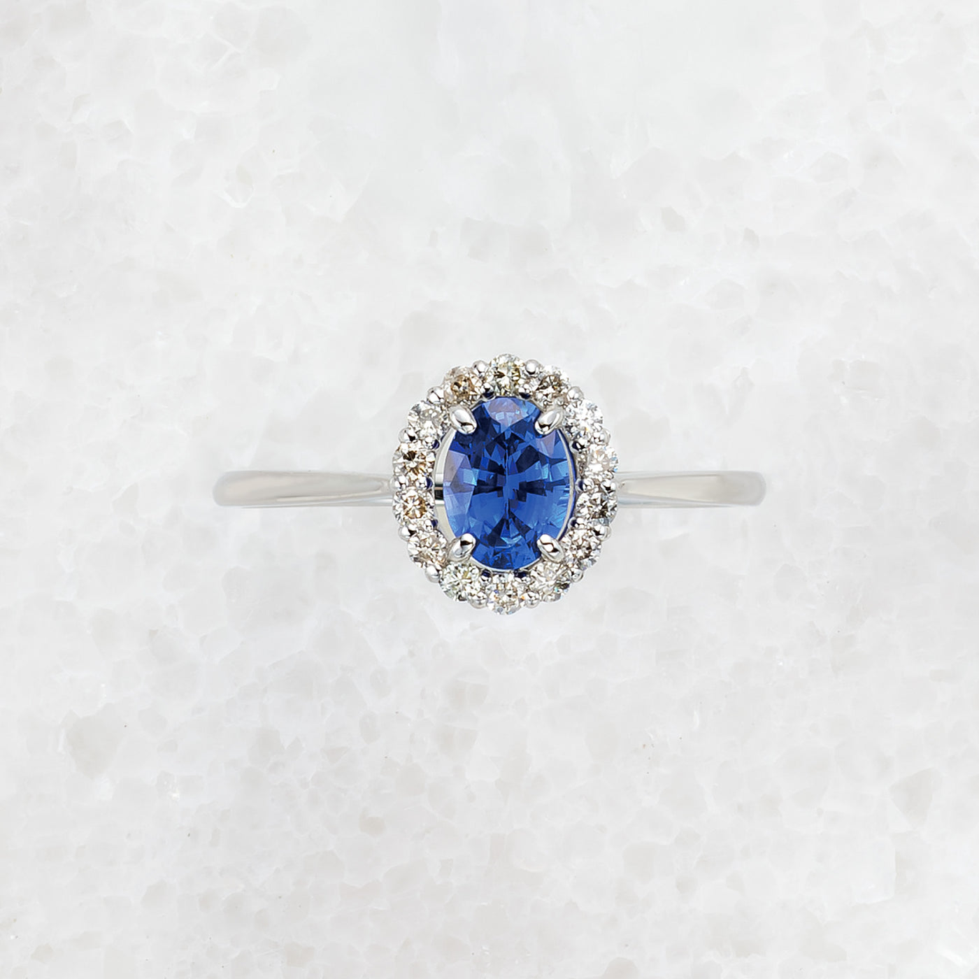 9月誕生石 プラチナ ロイヤルブルーサファイア リング