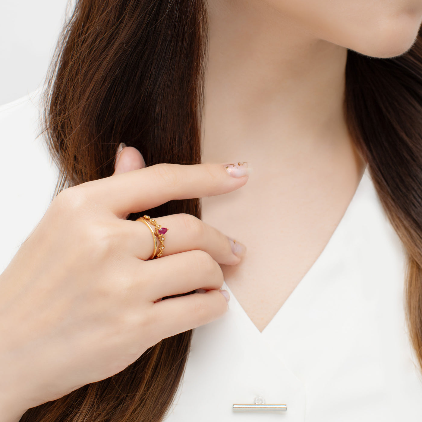 【WEB限定】7月誕生石 K18 イエローゴールド ルビー リング