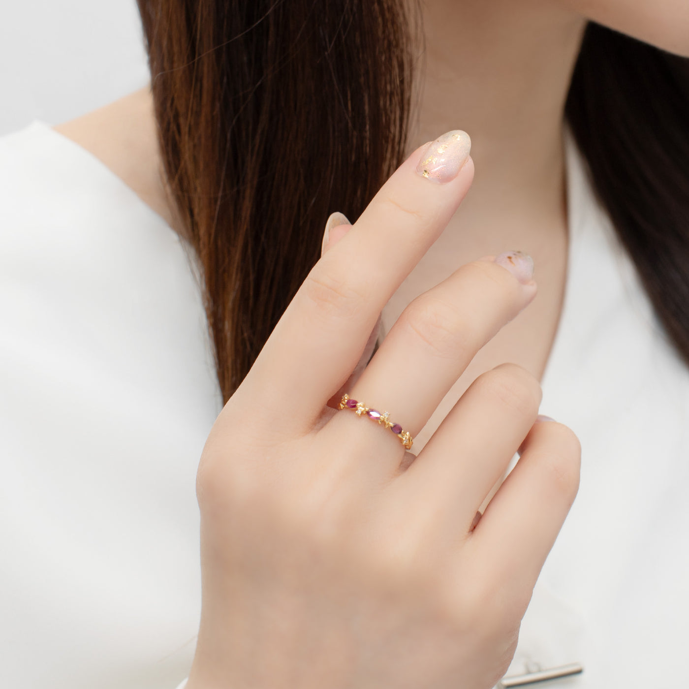 【WEB限定】7月誕生石 K18 イエローゴールド ルビー リング