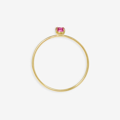 【WEB限定】7月誕生石 K10 イエローゴールド ルビー リング