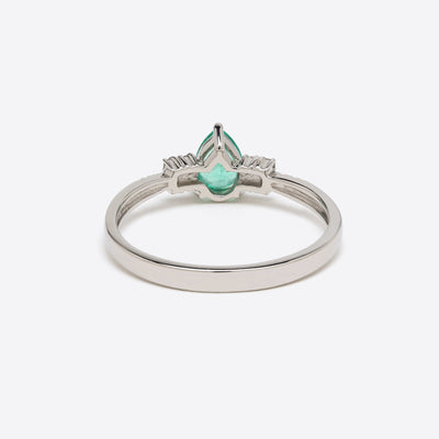 【WEB限定】5月誕生石 プラチナ エメラルド リング