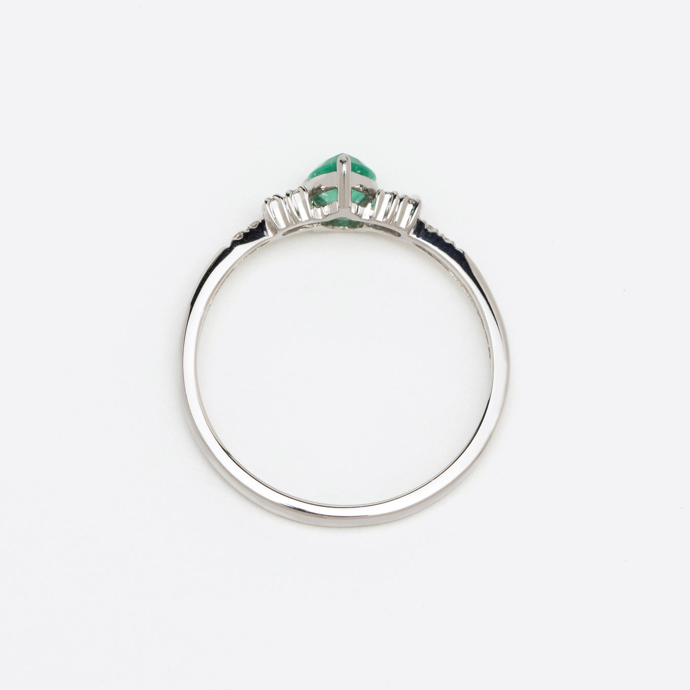 【WEB限定】5月誕生石 プラチナ エメラルド リング