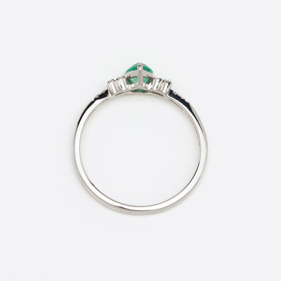 【WEB限定】5月誕生石 プラチナ エメラルド リング