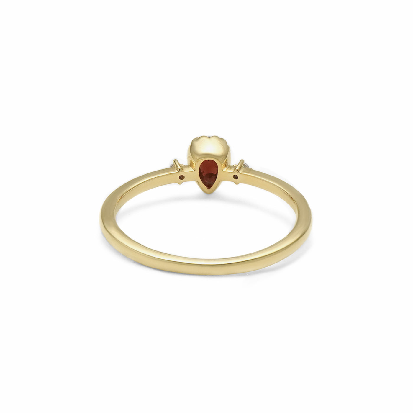 1月誕生石 K10 イエローゴールド ガーネット リング （10353917002030