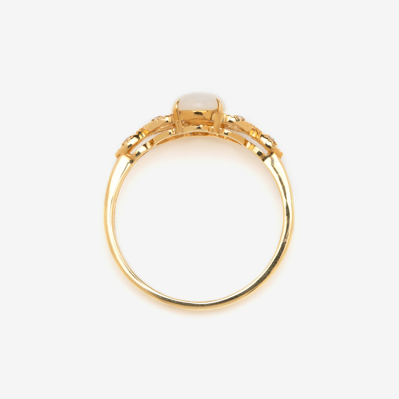 【WEB限定】10月誕生石 K18 イエローゴールド オパール リング