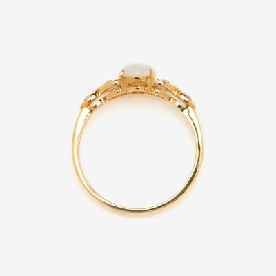 【WEB限定】10月誕生石 K18 イエローゴールド オパール リング