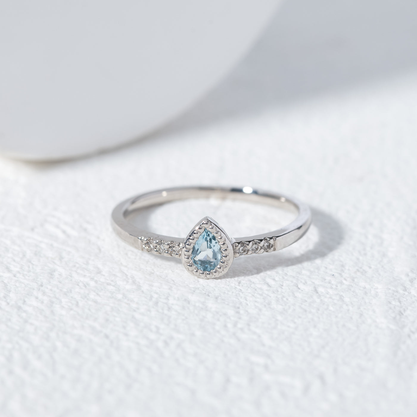 予約商品】3月誕生石 プラチナ アクアマリン リング （10414771110190