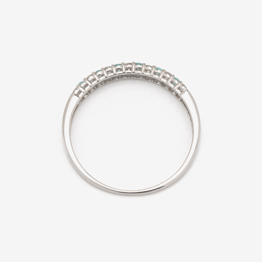 10月誕生石 プラチナ パライバトルマリン リング<鑑定カード