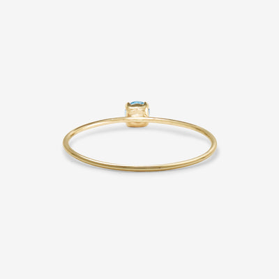 【WEB限定】11月誕生石 K10 イエローゴールド ブルートパーズ リング