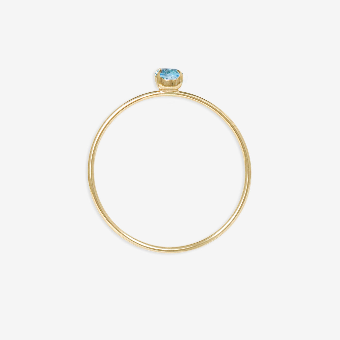 【WEB限定】11月誕生石 K10 イエローゴールド ブルートパーズ リング