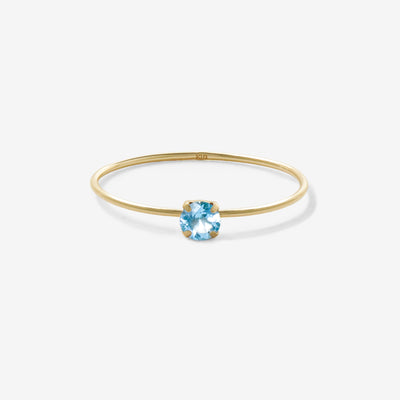 【WEB限定】11月誕生石 K10 イエローゴールド ブルートパーズ リング