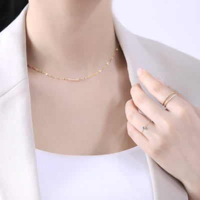 【WEB限定】11月誕生石 K10 イエローゴールド ブルートパーズ リング