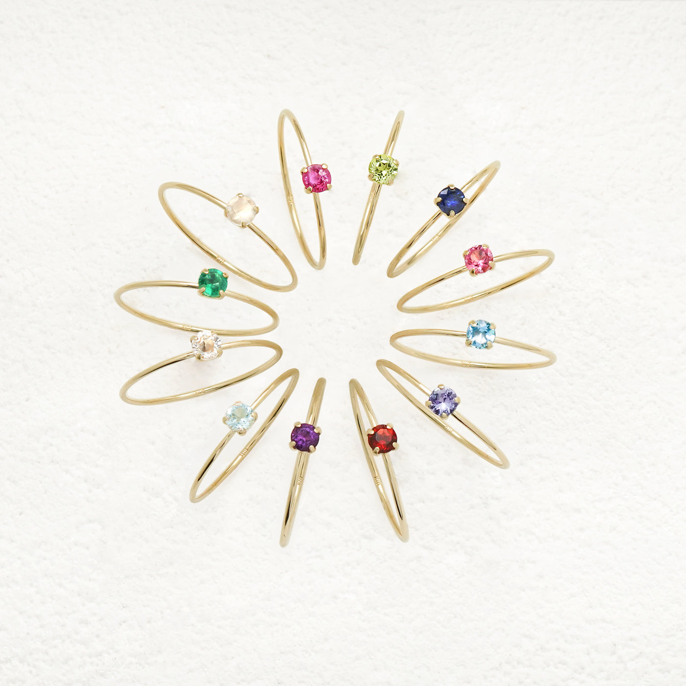 【WEB限定】12月誕生石 K10 イエローゴールド タンザナイト リング