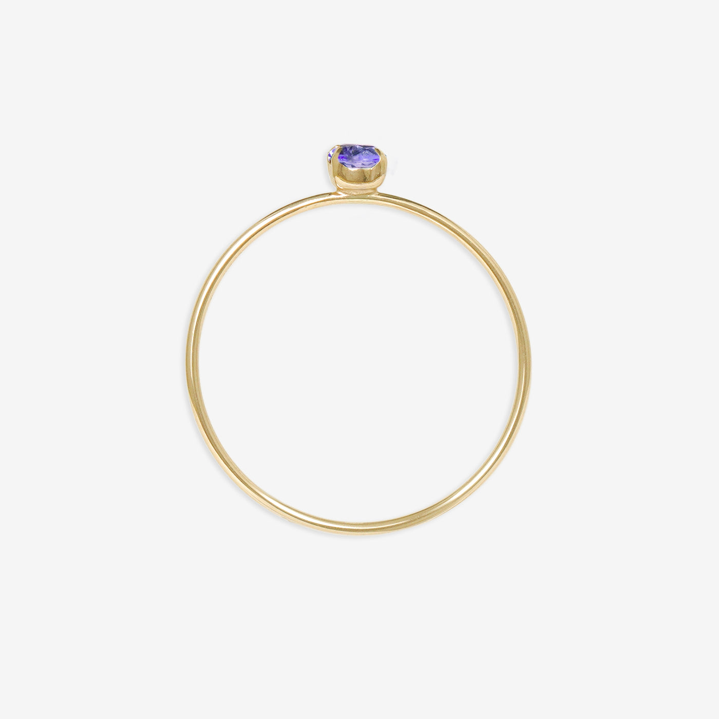 【WEB限定】12月誕生石 K10 イエローゴールド タンザナイト リング