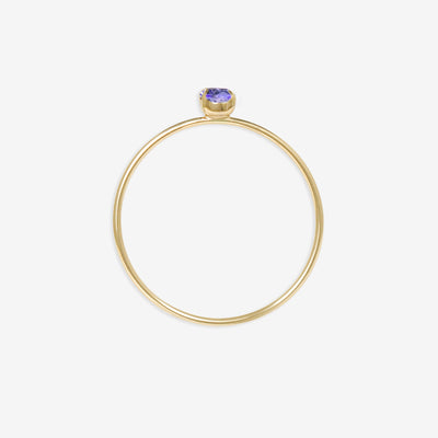 【WEB限定】12月誕生石 K10 イエローゴールド タンザナイト リング