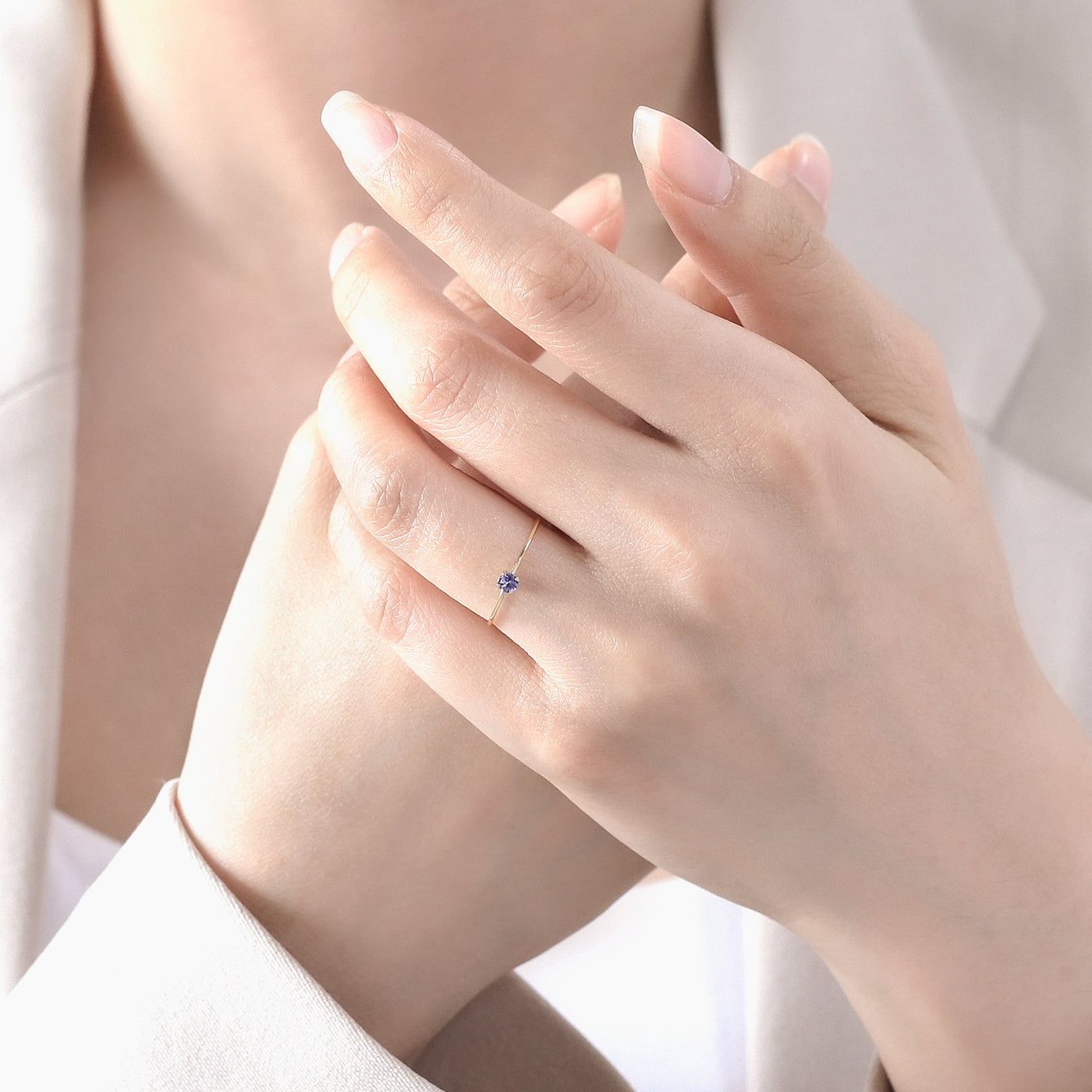 【WEB限定】12月誕生石 K10 イエローゴールド タンザナイト リング