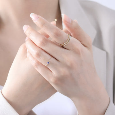 【WEB限定】12月誕生石 K10 イエローゴールド タンザナイト リング