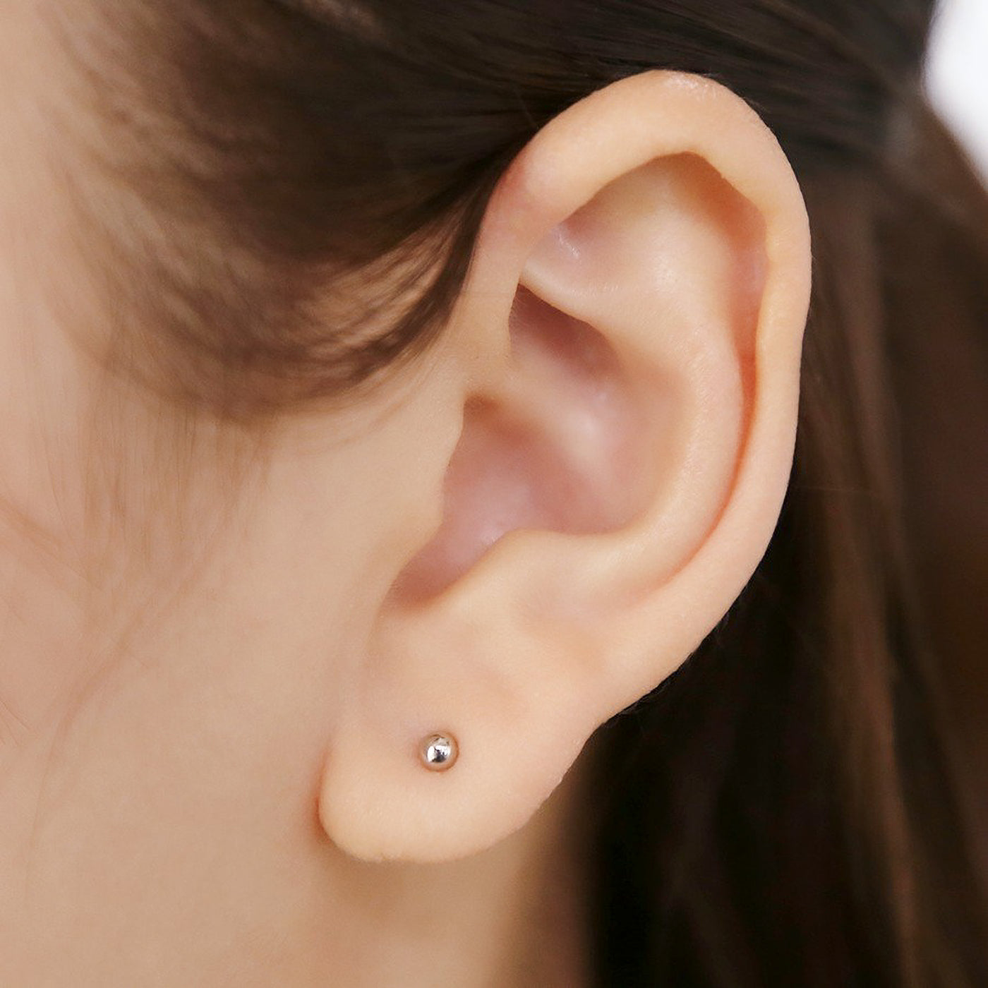 プラチナ 丸玉 ピアス（3mm）