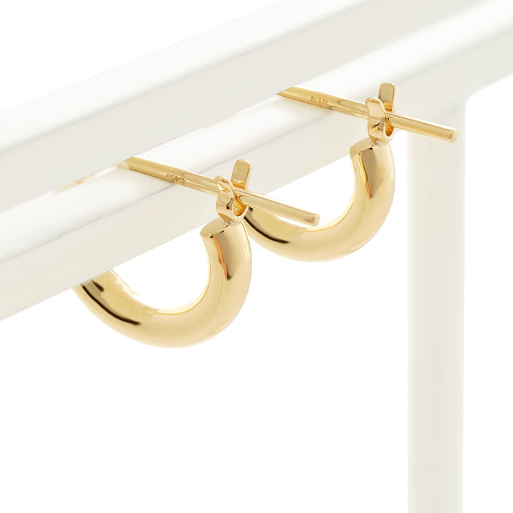 エステール　K18 フープピアス　10mm K18 ピンクゴールド フープピアス（10mm） （7277729841309