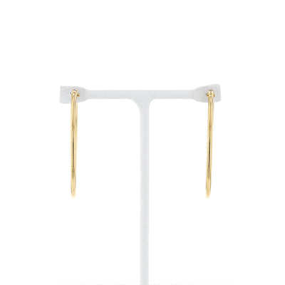 K18 イエローゴールド フープ ピアス（20mm）