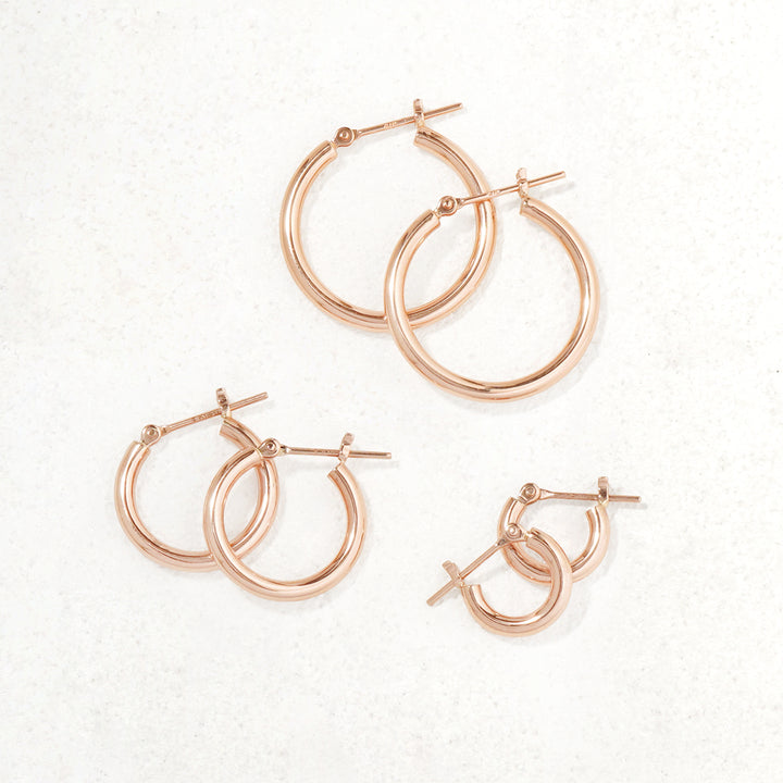 K18 ピンクゴールド フープピアス（10mm） （7282157486237
