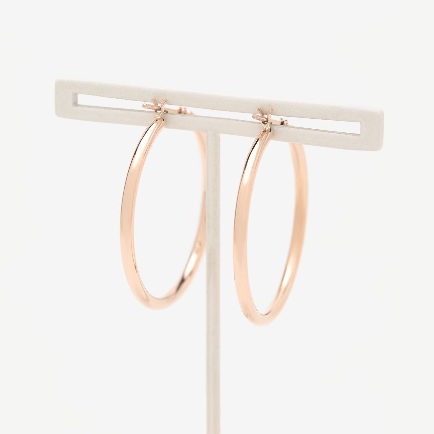 K18 ピンクゴールド フープ ピアス