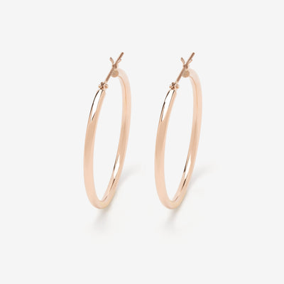 K18 ピンクゴールド フープ ピアス