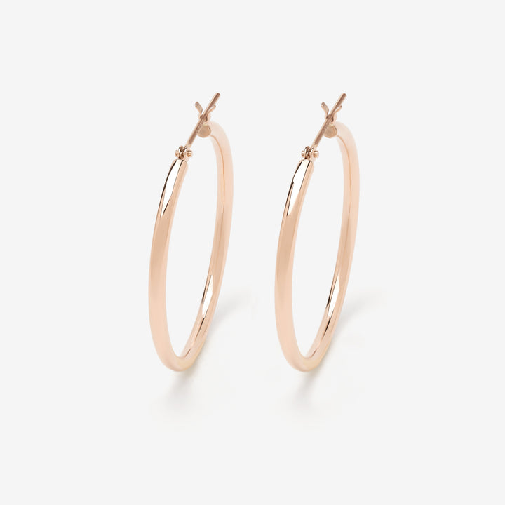 K18 ピンクゴールド フープ ピアス （10065794924846）– エステール