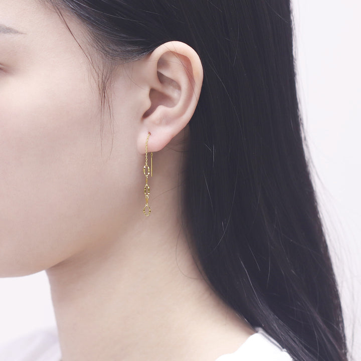 K10 イエローゴールド アメリカン ピアス （10353916838190