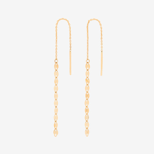 K10 イエローゴールド アメリカン ピアス