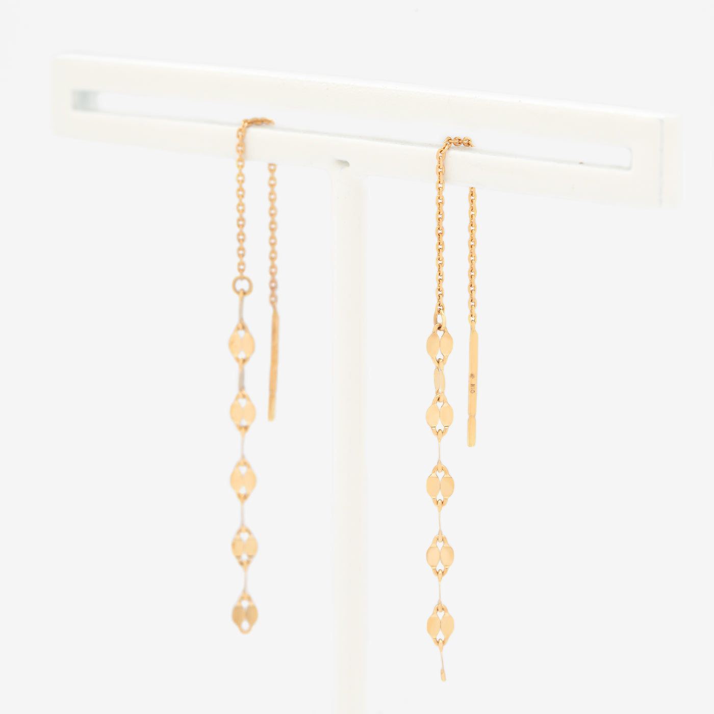 K10 イエローゴールド アメリカン ピアス