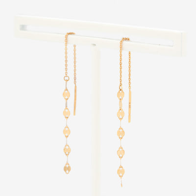 K10 イエローゴールド アメリカン ピアス