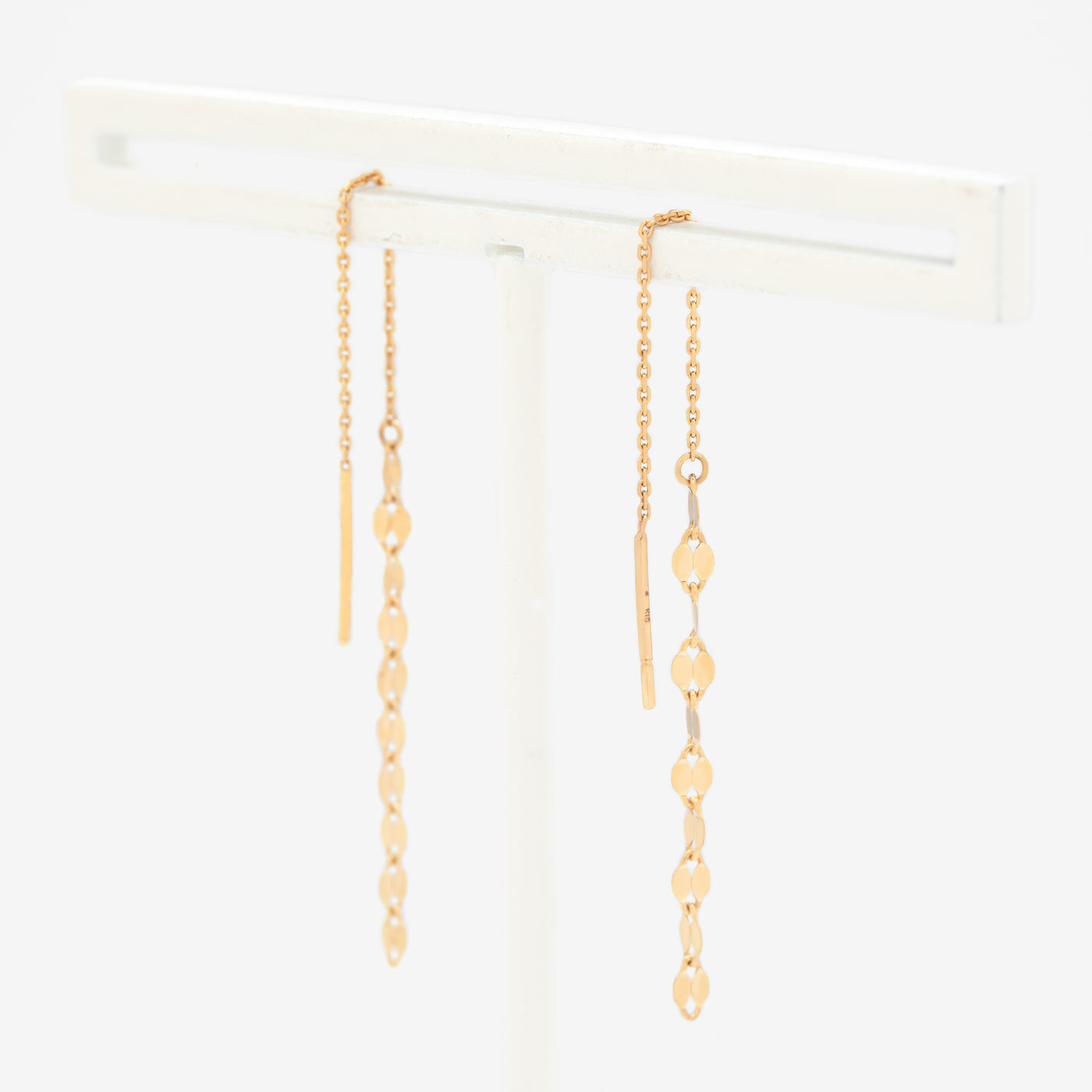 K10 イエローゴールド アメリカン ピアス