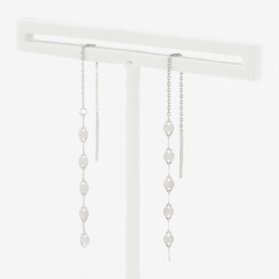 K10 ホワイトゴールド アメリカン ピアス