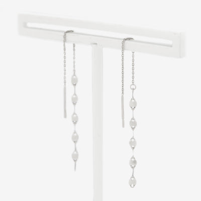 K10 ホワイトゴールド アメリカン ピアス