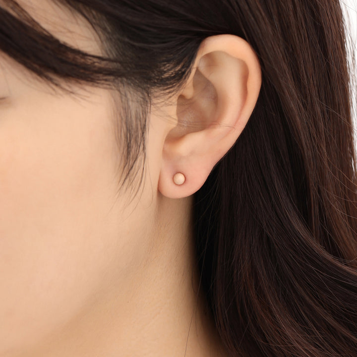 K18 ピンクゴールド 丸玉 ピアス（4mm） （8390368493870